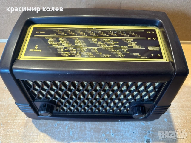 малък лампов радиоапарат "SIEMENS Kleinsuper 53", снимка 3 - Антикварни и старинни предмети - 53756616