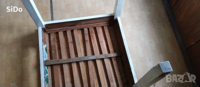 Голяма квадратна трапезна масивна маса 90/90/80см от 1980г, снимка 9 - Маси - 52304330