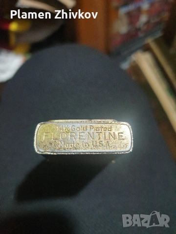 Позлатена 14 К FLORENTINE made in USA Sands Las Vegas Nevada, снимка 3 - Антикварни и старинни предмети - 53948213