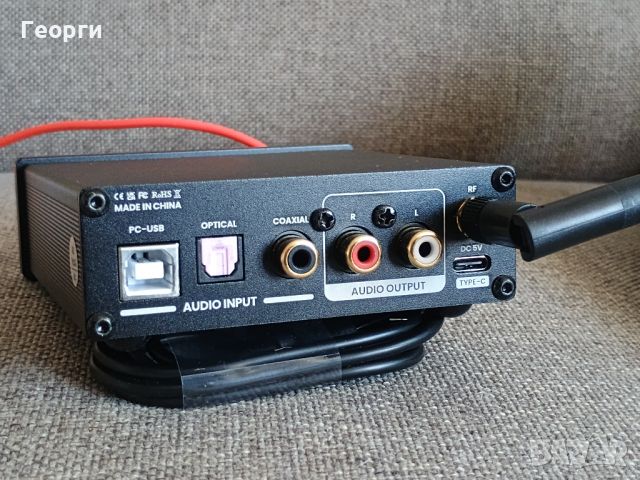 Hi-Res DAC Sabre ES9018 Dual32bit/384kHz output 24bit/192kHz on USB, Coax and Optical, снимка 4 - Ресийвъри, усилватели, смесителни пултове - 46722388