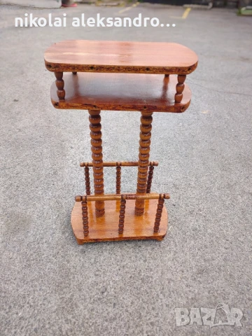 винтидж маса за телефон и вестници , снимка 1