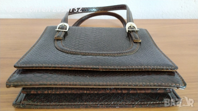 Кафява дамска чанта, снимка 8 - Чанти - 52289595