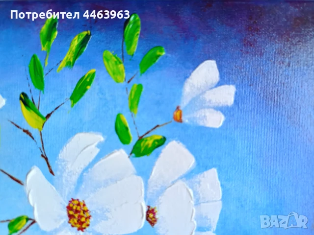 Настроение - 2 ( в синьо). Авторска картина, снимка 4 - Картини - 50918330