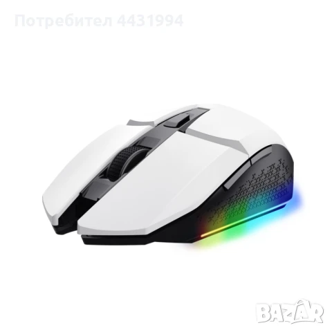 Мишка, TRUST GXT110 Felox Wireless Mouse White, снимка 1
