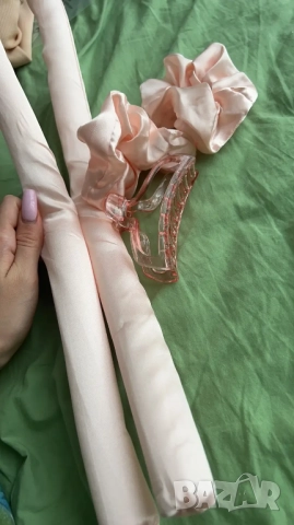  Голяма, стилна ролка за коса от коприна  , снимка 6 - Продукти за коса - 51802243