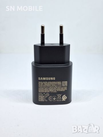 Оригинално Зарядно SAMSUNG 25W 220v Super Fast Charger USB-C EP-TA800EBE, Черен (Bulk), снимка 1 - Оригинални зарядни - 45236075
