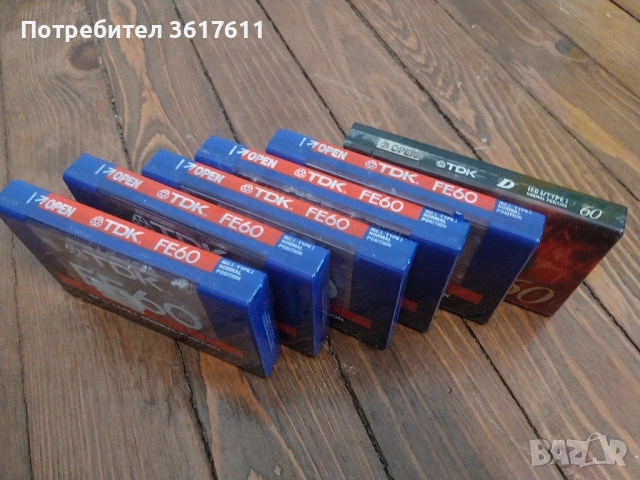 Аудио касети, касетки TDK нови- 6 броя, снимка 5 - Аудио касети - 52018612