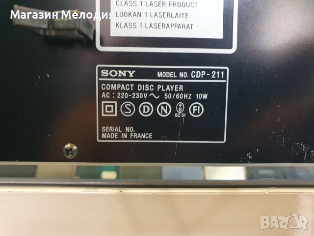 CD Player SONY CDP-211 В отлично техническо и визуално състояние., снимка 9 - Декове - 45300994