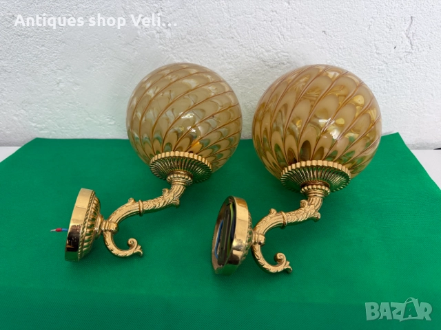 Позлатени аплици за стена №7620, снимка 2 - Антикварни и старинни предмети - 52468988