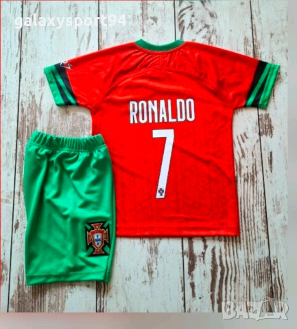 Детски Екип Ronaldo световно 2026г Роналдо Португалия с чорапи CR7 NEW, снимка 6 - Футбол - 53383352