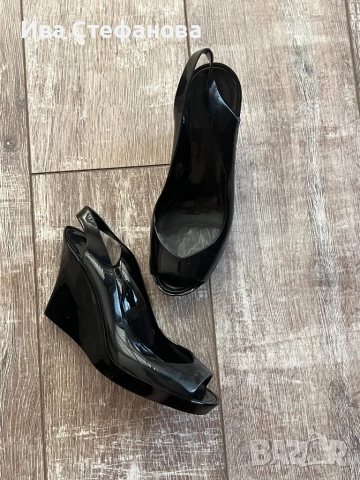 Нови луксозни качествени черни Италия  силикон силиконови сандали платформа 