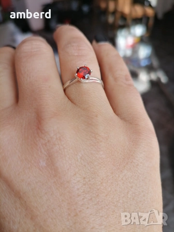 Нежен и елегантен сребърен пръстен - модел R062, снимка 15 - Пръстени - 53614259