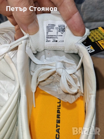 Мъжки сникърси от естествена кожа Caterpillar №46, снимка 7 - Спортно елегантни обувки - 53793068