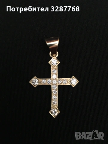 Златно кръстче с диаманти