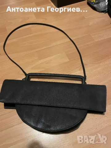 Дамска чанта кожена черна - уникален модел
