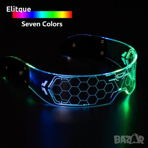Светещи PARTY LED очила , снимка 7 - Слънчеви и диоптрични очила - 52905045