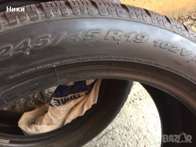 2 бр,245/45/19 PIRELLI ГАРАНЦИЯ, снимка 5 - Гуми и джанти - 47335249