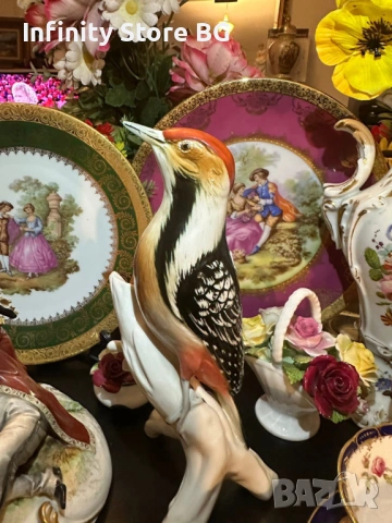 🕊️ Volkstedt Karl Ens Germany – „Кълвачът“ – Изящество и Немска Прелест 🕊️