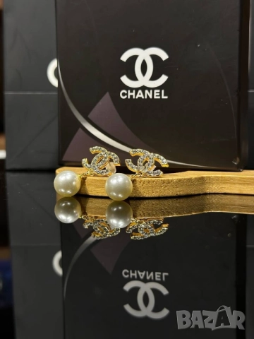 обеци от висококачествена стомана chanel , снимка 2 - Обеци - 52023510
