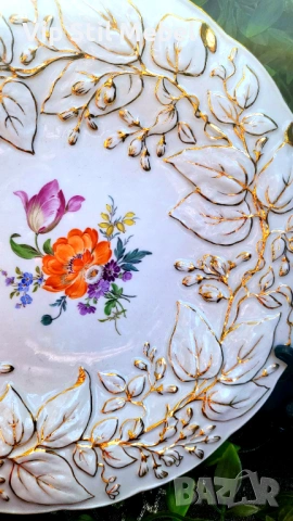 Колекционерска купа Meissen , снимка 4 - Антикварни и старинни предмети - 53845044