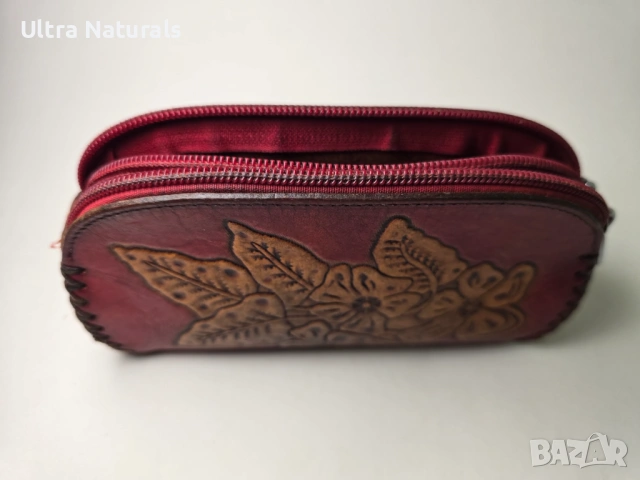 Винтидж кожена чантичка ръчна изработка и естествена кожа, снимка 6 - Чанти - 53563267