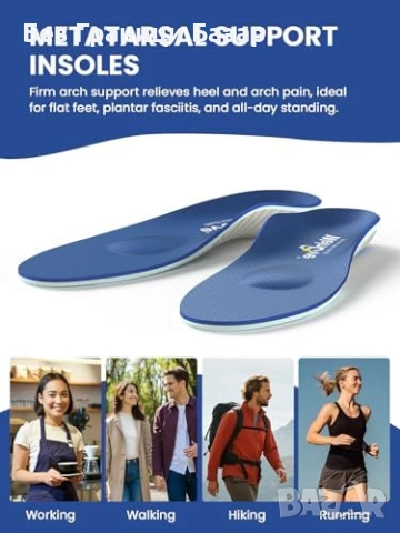 Нови Стелки за метатарзална болка/Мортън неврома, плантарен фасциит XL, снимка 6 - Други - 53681337