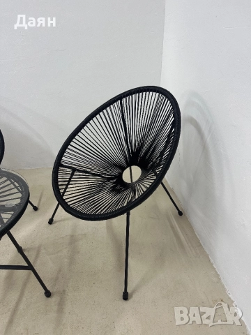 Градински комплект маса и столове, Songmics, снимка 5 - Градински мебели, декорация  - 52569536