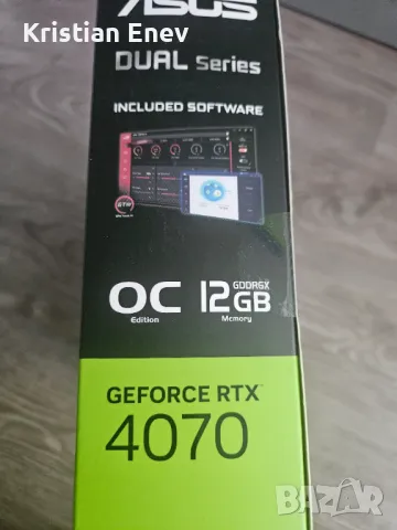 Видео карта GEFORCE RTX4070/12GB, снимка 1 - Видеокарти - 46904247