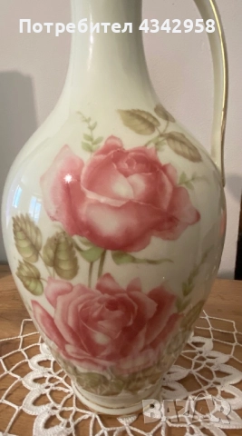 Винтидж порцеланова ваза Bavaria.1950-1960г., снимка 2 - Антикварни и старинни предмети - 52934220