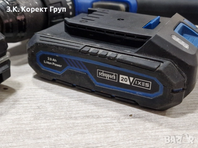 Винтоверт Scheppach C-DTB74/1-X + зарядно , батерия, аксесоари / куфар, снимка 10 - Винтоверти - 53918544