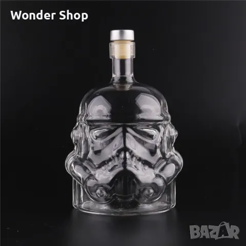 стъклена бутилка Star Wars Stormtrooper. ✨, снимка 2 - Декорация за дома - 47887789