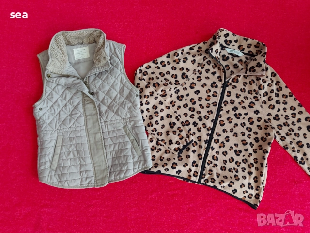 Детски елек ZARA и поларено горнище H&M 146-152 р.