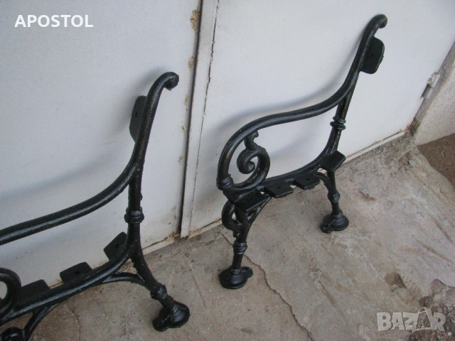 Чугунени крака за пейка, снимка 2 - Градински мебели, декорация  - 54230203