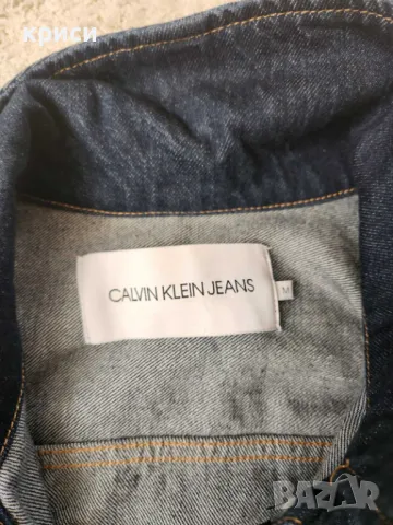 Дънково яке Calvin Klein М размер, снимка 5 - Якета - 47488320