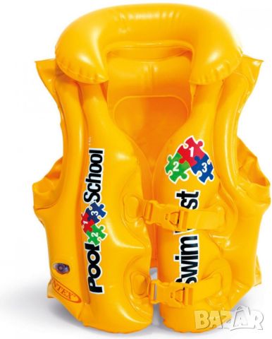 Безопасност и забавление: Детска надуваема спасителна жилетка, снимка 3 - Надуваеми играчки - 45732874