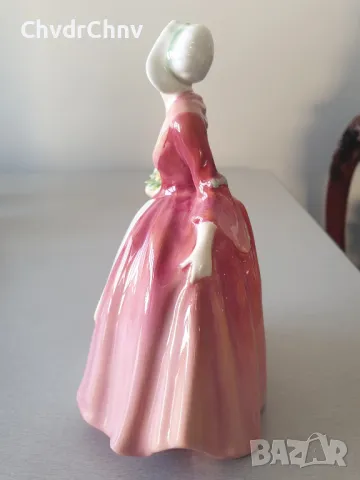 Голяма много стара английска порцеланова фигура Royal Doulton Janet/1932 статуетка 16см, снимка 3 - Колекции - 46958005