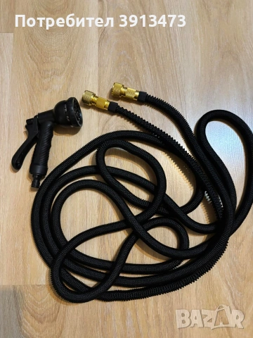 Разтегателен маркуч с пистолет за поливане 15м, снимка 3 - Други стоки за дома - 53906540