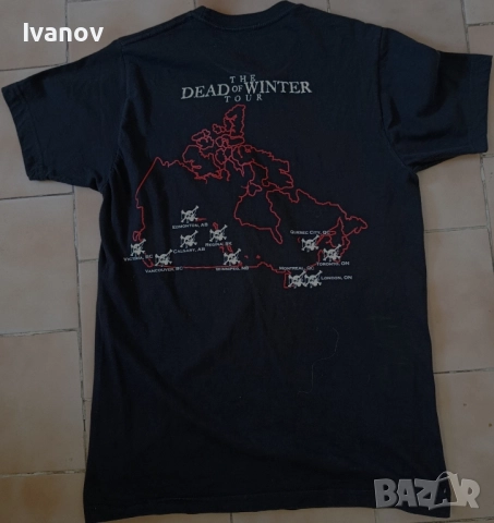 Motley Crue- отлична оригинална двустранна тениска размер S, снимка 2 - Тениски - 52163503