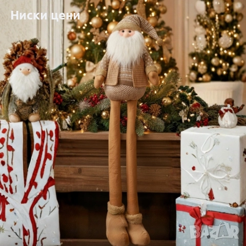 Декоративни Коледни кукли „Баба Коледа“ и „Дядо Коледа“ – уют, топлина и празнично настроение с един, снимка 3 - Декорация за дома - 52454006