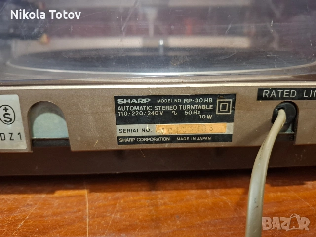 Продава се грамофон Sharp RP-30. , снимка 7 - Грамофони - 54270931