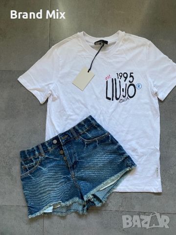 Liu Jo + Roxy тениска+къси дънки, снимка 4 - Дънки - 46418701