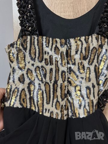 рокля официална пайети паети леопард, снимка 6 - Рокли - 45556814