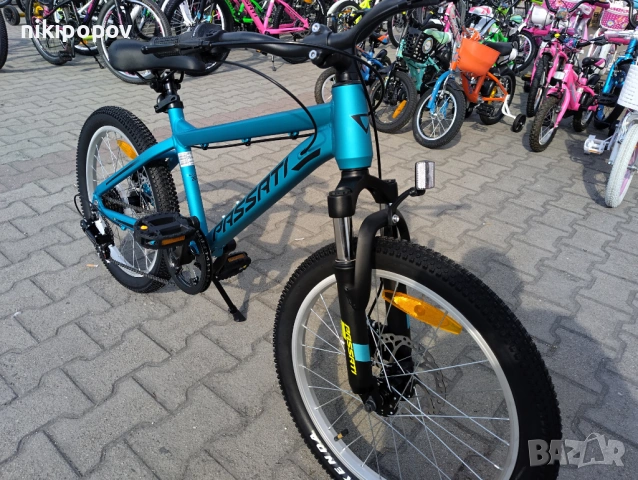 PASSATI Алуминиев велосипед 20" ALUMINIUM син, снимка 5 - Велосипеди - 53838810
