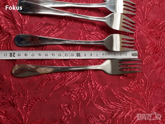 Луксозни прибори вилици Edelstahl Rostfrei - 5 бр. нови, снимка 7 - Антикварни и старинни предмети - 53738208