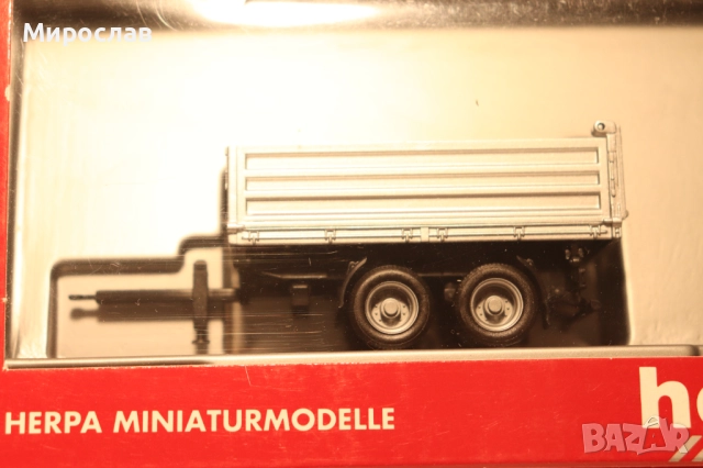 HERPA H0 1/87 РЕМАРКЕ ХЕНГЕР САМОСВАЛ ГОНДОЛА КАМИОН МОДЕЛ, снимка 3 - Колекции - 52335325
