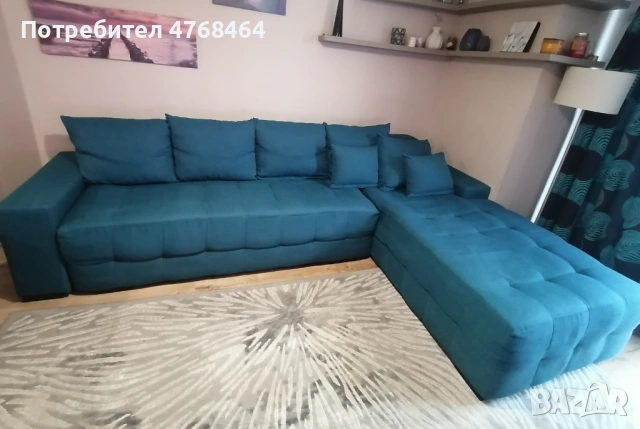 Ъглов разтегателен диван 