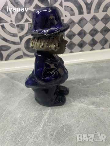 Винтидж ръчно изработена керамична фигура, снимка 4 - Антикварни и старинни предмети - 53983899