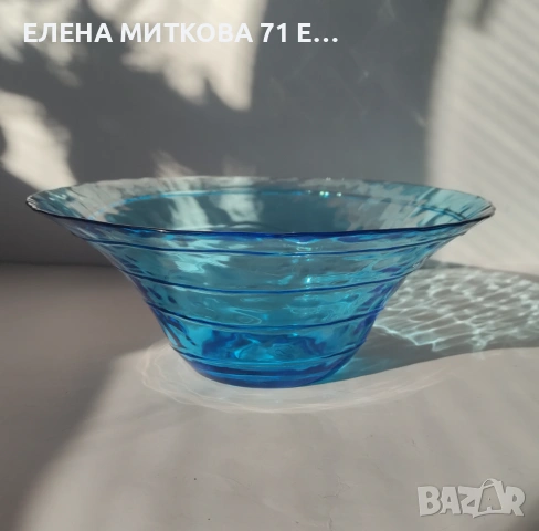 Голяма фруктиера от цветно стъкло, снимка 2 - Аксесоари за кухня - 53728192