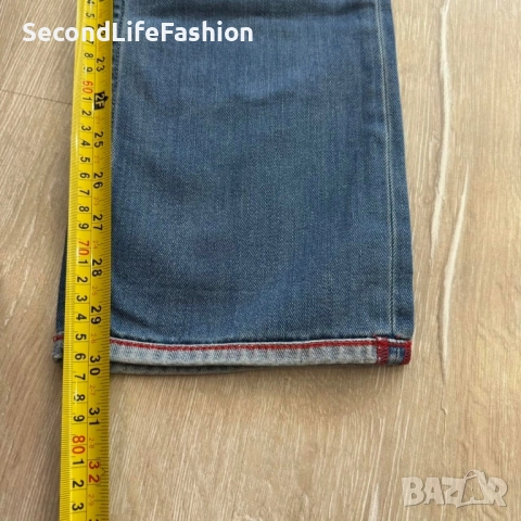 Дамски дънки Tommy Hilfiger с ниска талия размер 29, сини, снимка 8 - Дънки - 52574343