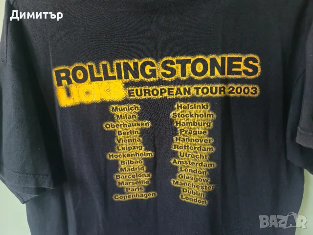 Тениска на Rolling Stones Lickis 2003 band tee European tour rock music t-shirt , снимка 7 - Тениски - 47223571